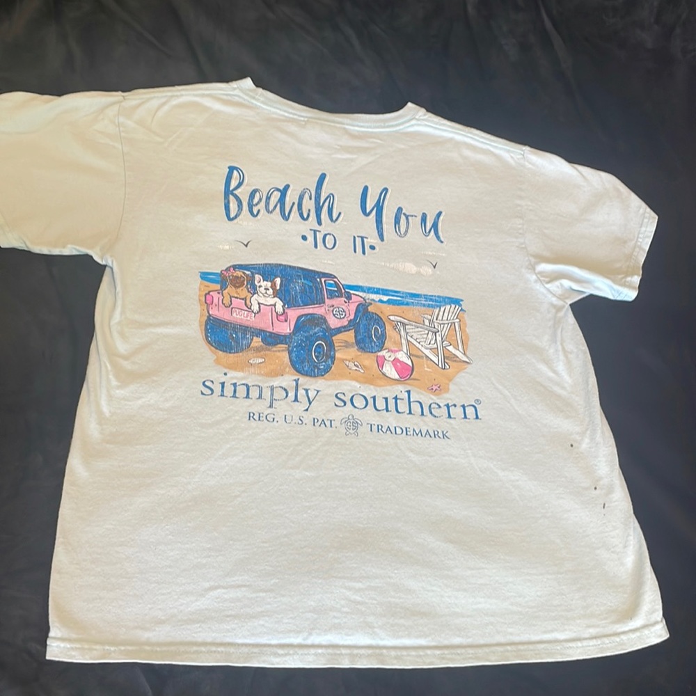 Simply southern youth medium baby blue